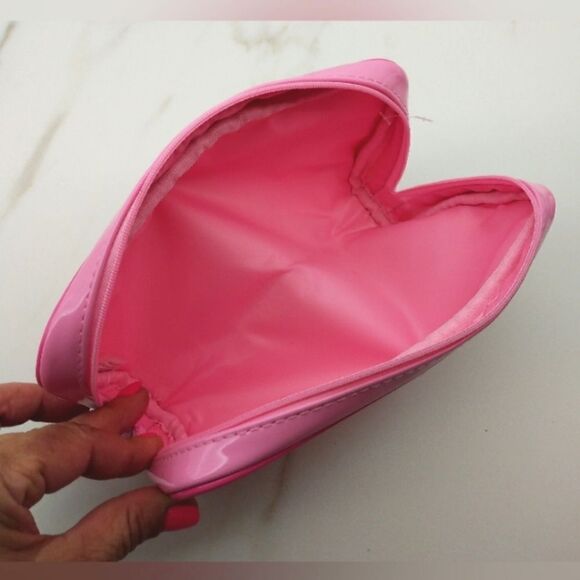 Morphe x Jeffrey Star Makeup Bag Cosmetic Case Patent Barbie Pink New - Picture 9 of 10